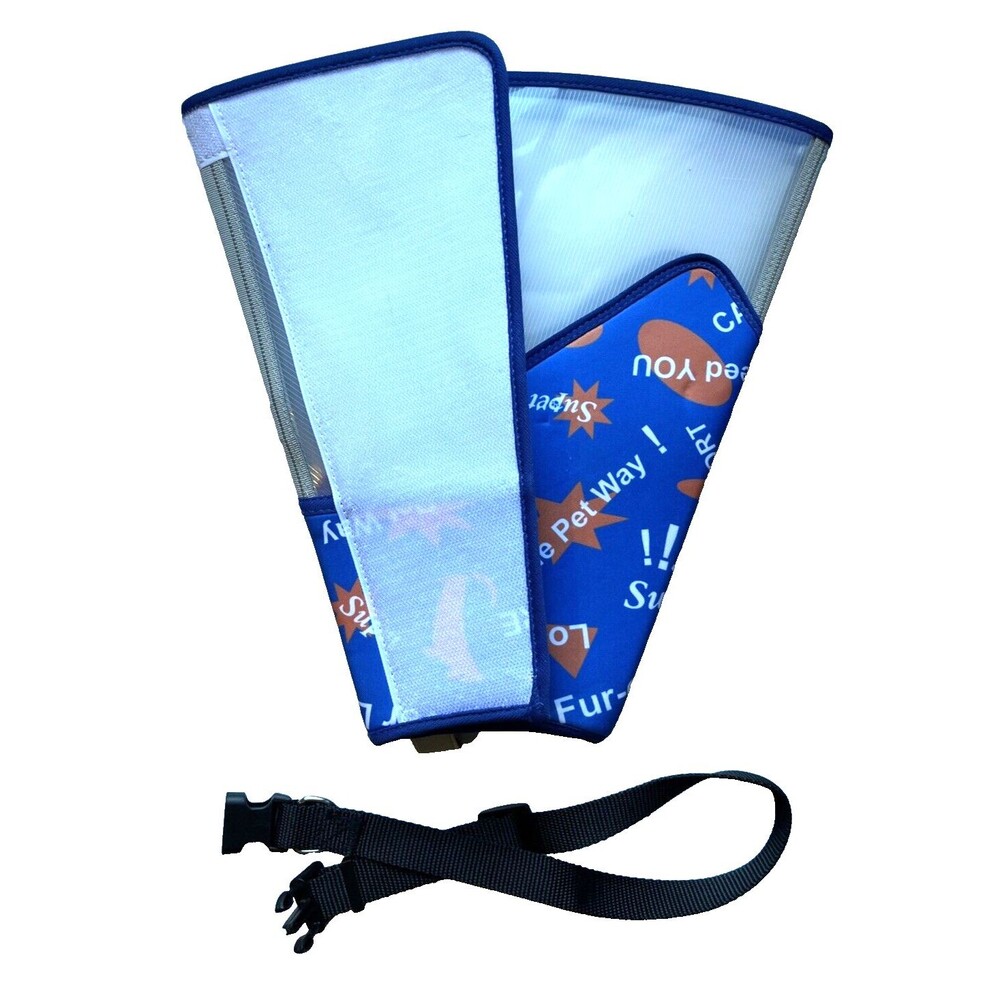Supet Dog Cone Recovery Collar Adjustable After Surgery XXL